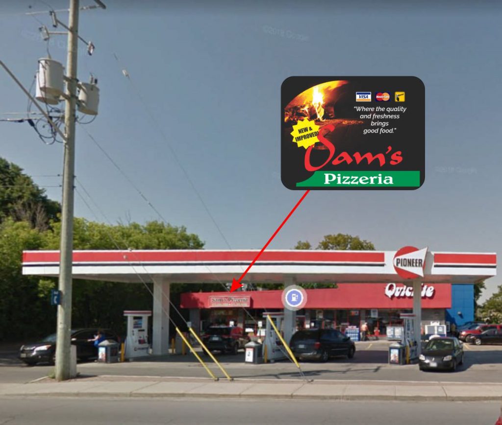 Sam's Pizzeria Location